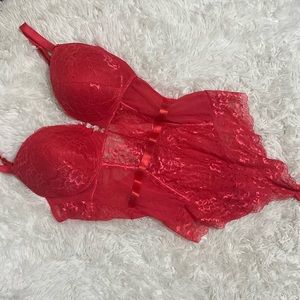 Fashion Nova Red Lingerie